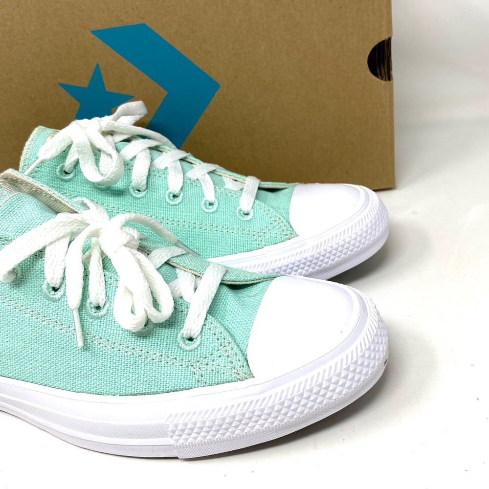 Converse Chuck Taylor All Star Low Top Mint Women's Canvas Size Sneakers 166745C - Picture 4 of 11